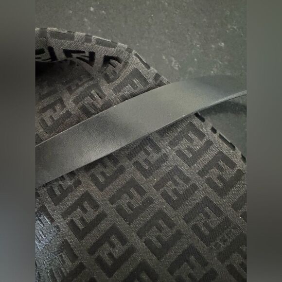 Fendi Vintage Rare Black Zucca-Print Canvas Mama Forever 1980-90 - Picture 9 of 15